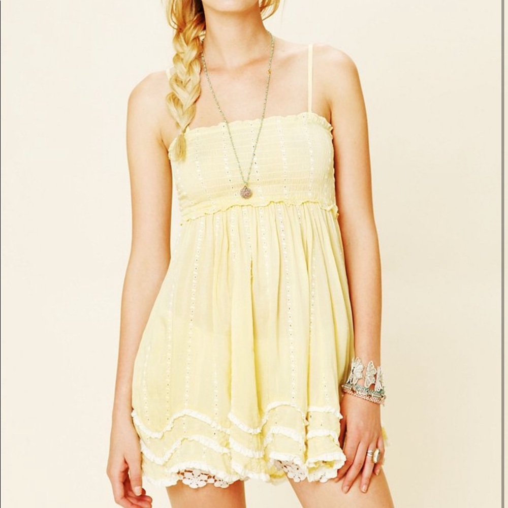 NWT Free People Waves Hem slip dress